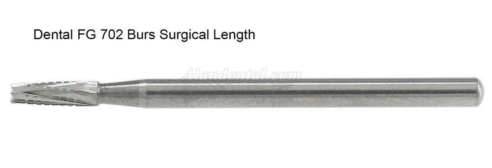 10Pcs FG Surgical Length 702 Burs Dental Friction Grip Shank Carbide Surgical Bur